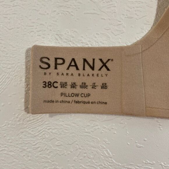 SPANX by Sara Blakely Pillow Cup Full Coverage Bra Nude Size 38C - Picture 2 of 8